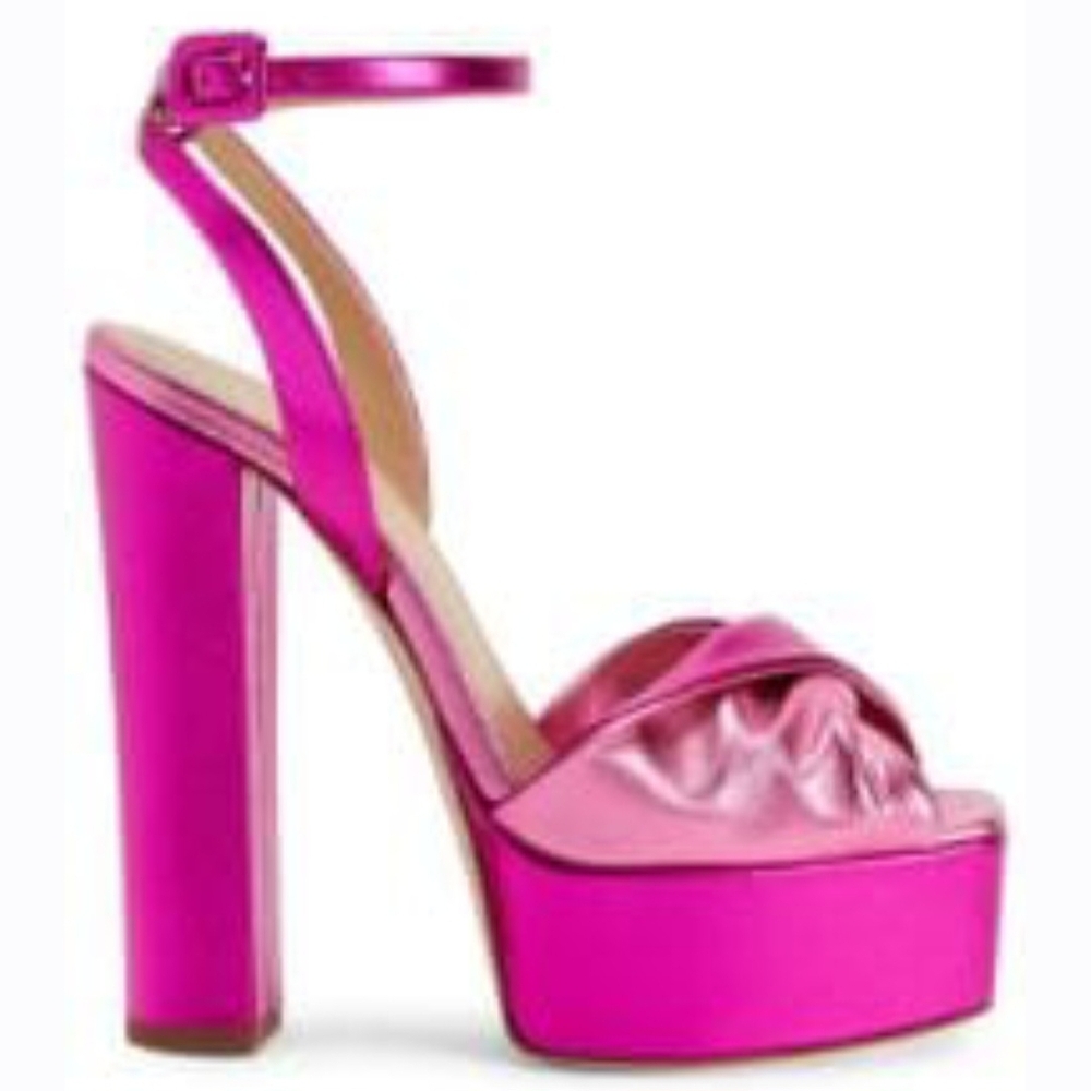 Giuseppe Zanotti Fuchsia Platform Ankle-Strap Sandal